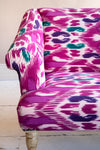 Pink Ikat Cotton Sofa