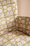 Olive Floral Armchair