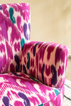 Pink Ikat Armchair