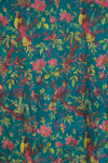 Blue Bird of Paradise Velvet Fabric by the Metre