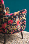 Black Bird of Paradise Velvet Chair