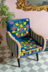 The Lemons Velvet Embroidered Chair