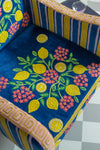 The Lemons Velvet Embroidered Chair