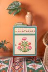 English Rose Hand Painted Cabinet