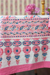 Pink City Block Print Table Cloth