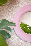Dusty Pink Velvet Mirror