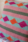 Martha Soft Pink and Sage Wool Cushion Cover