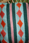 Matilda Pink and Green Wool Cushion Cover