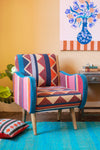 Jessica Striped Zig Zag Armchair