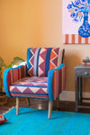 Jessica Striped Zig Zag Armchair