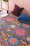 Lilija Cotton Printed Stone Washed Rug