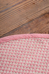 Pink Lion 100% Recycled Cotton Baby Rug with Tassels