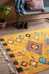 Tafsut Ochre 100% Recycled Large Cotton Rug