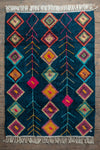 Aderfi Mallard Blue 100% Recycled Large Cotton Rug