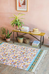 Pink Passion Flower 100% Recycled Medium Rug