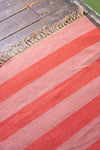 Demelza Large Pink & Red Striped Rug