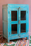 Blue Wooden Two Door Cabinet