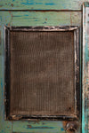 Blue Wooden Vintage Cabinet <p>W:80cm D:36cm H:90cm </p>
