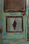 Blue Wooden Vintage Cabinet <p>W:80cm D:36cm H:90cm </p>