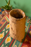 Tall Vintage Wooden Pot