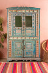Highly Decorated Vintage Almirah <p>W:126cm D:47cm H:205cm </p>