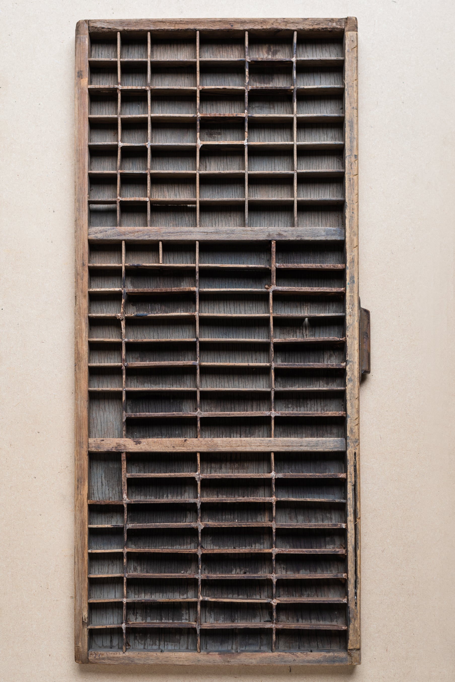 Vintage Wooden Printing Press Tray Ian Snow Ltd