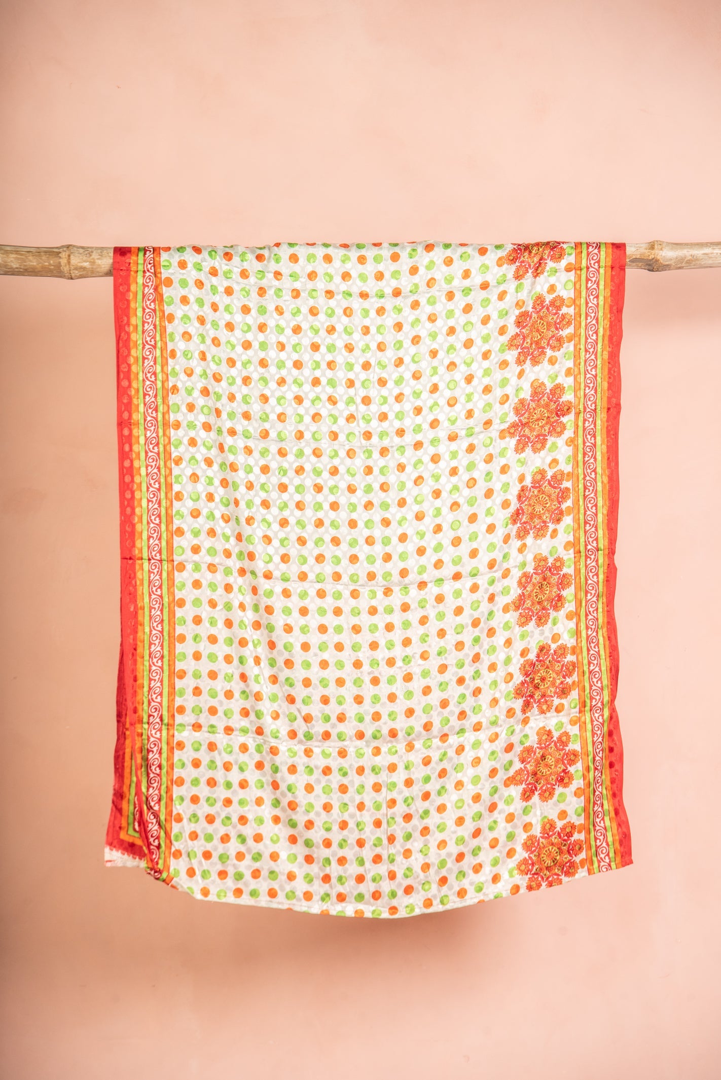 Vintage Rayon Sari - 5 Metres Long - 2407