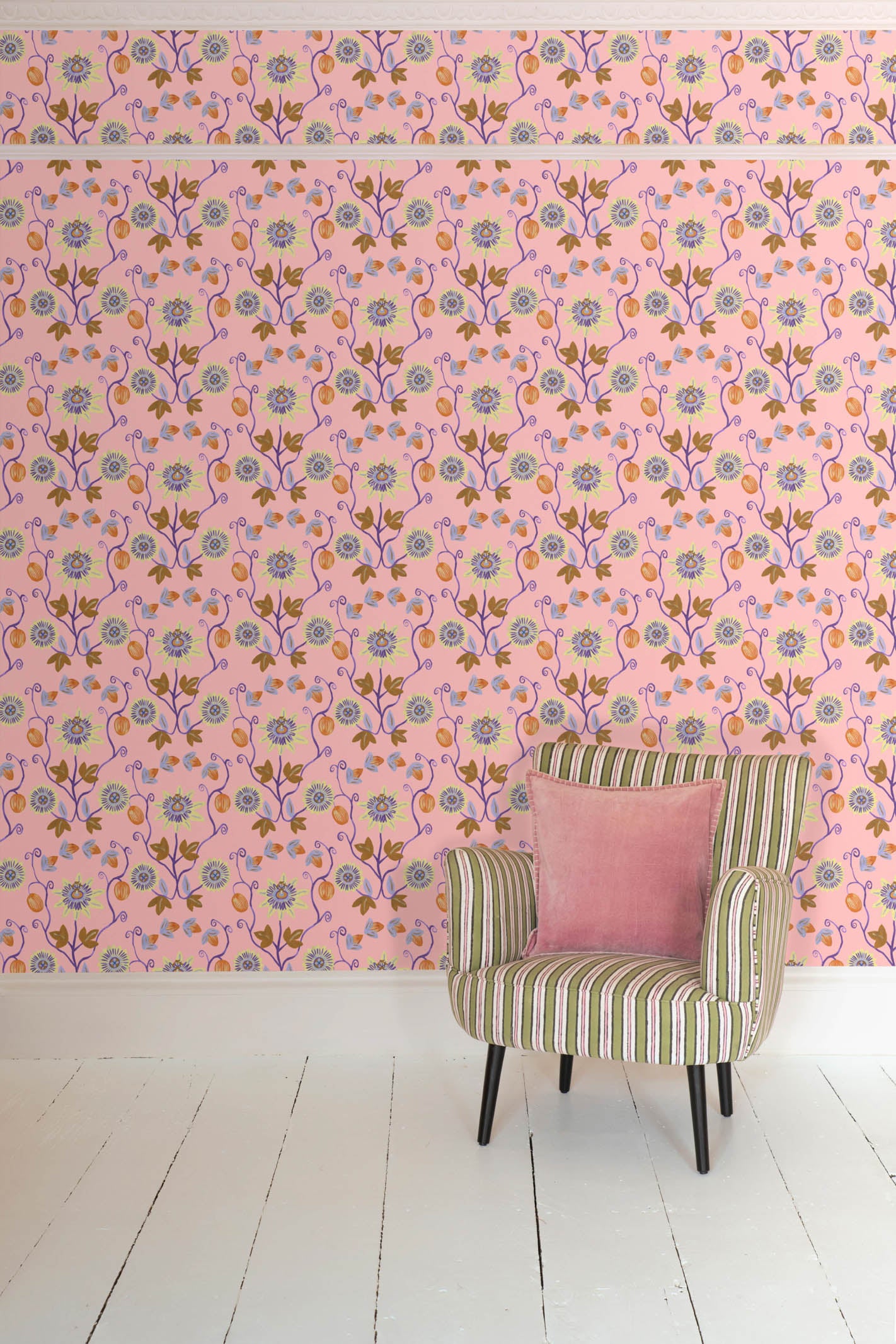 Pink Passion Flower Wallpaper