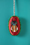 Embroidered Bug Hanging Ornament