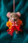 Felt Mouse in a Jumper Decoration