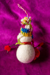 Felt Snowman with Hat Decoration