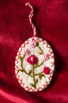 Trio of Embroidered Felt Decorations